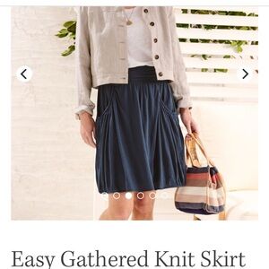 Garnet Hill Easy Gathered Skirt size M